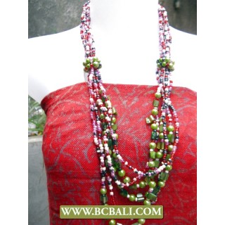 Pearls and Shells Necklaces Fashion Beading